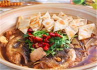 教您制作北京名菜花鲢鱼头泡饼