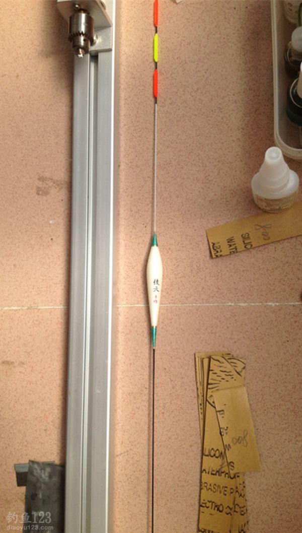 DIY渔具大浮力枣核型浮漂的制作过程(长竿专用)