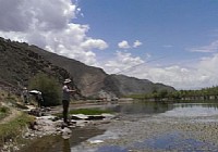 最后的净土西藏拉萨自然水域钓鲫鱼