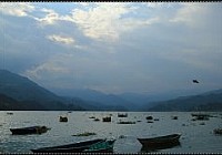 国外钓鱼风景尼泊尔垂钓圣地费瓦湖